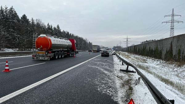 Vermehrt Glätteunfälle auf der A9