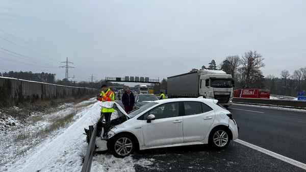 Vermehrt Glätteunfälle auf der A9