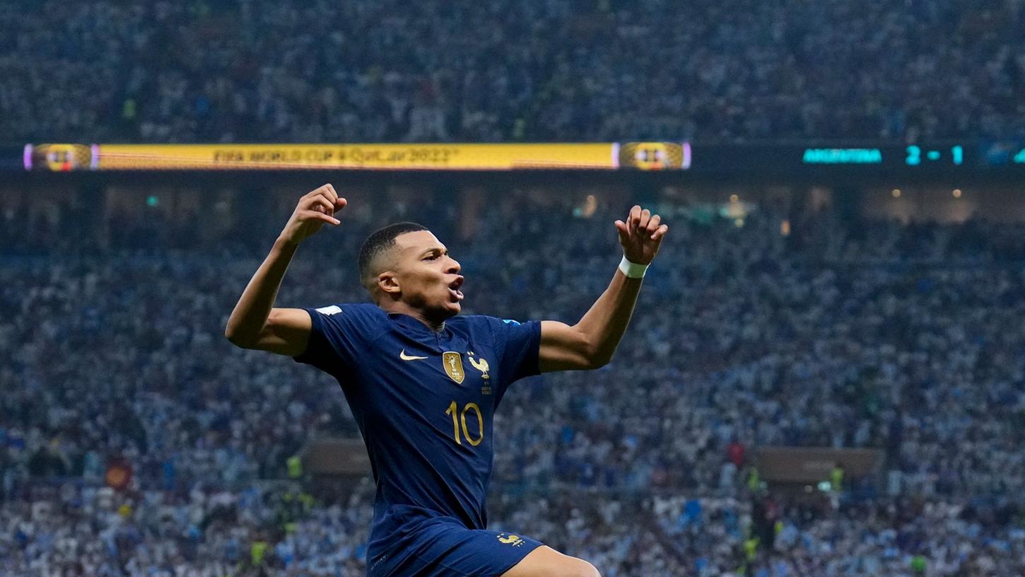 Traf dreimal im WM-Finale: Kylian Mbappé. Traf dreimal im WM-Finale: Kylian Mbappé.