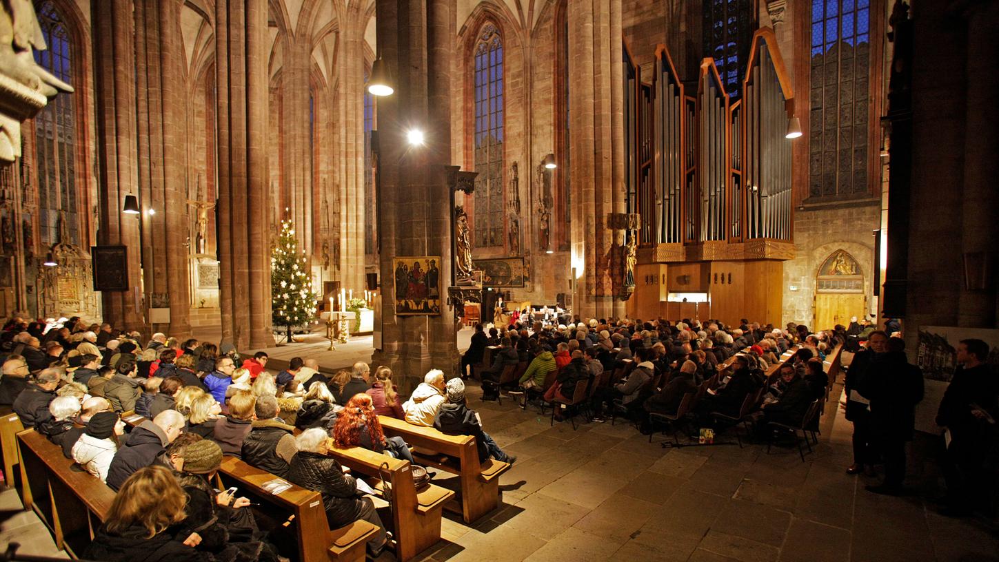 Die Sebalduskirche lädt wieder zur Ökumenischen Christvesper am Heiligen Abend - hier eine Aufnahme aus dem Jahr 2016.