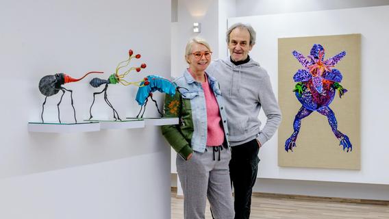 Die verrückteste Ausstellung in der Nürnberger Stadtteilgalerie "Leonart" mit Krischke und Dinkel