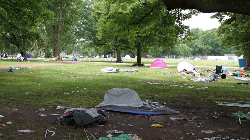 Ob alle Zelte von den Besitzern wieder abgebaut werden, ist fraglich. Foto: News5