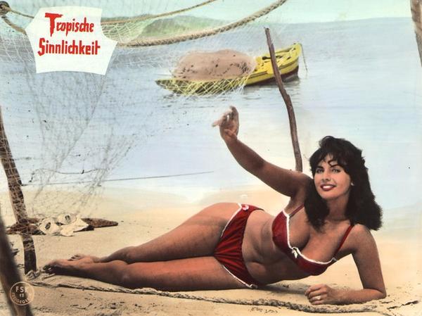 Szene aus dem Film "Lujuria tropical" ("Tropische Sinnlichkeit", 1964), zu sehen beim "20. außerordentlichen Filmkongress des Hofbauer-Kommandos" am Sonntag, 8. Januar 2023, um 21 Uhr im Kommkino Nürnberg.