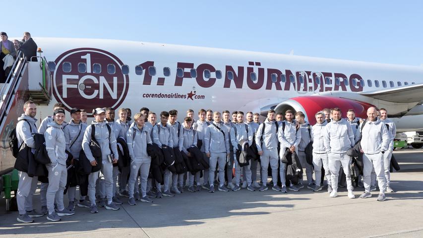 Abflug: Der 1. FC Nürnberg reist ins Trainingslager in die Türkei