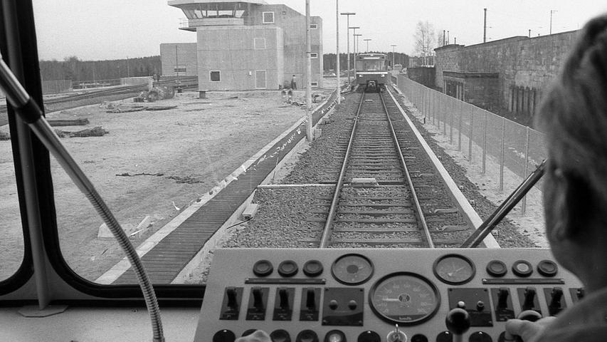Unterwegs auf einer U-Bahn-Probefahrt Anfang 1971.