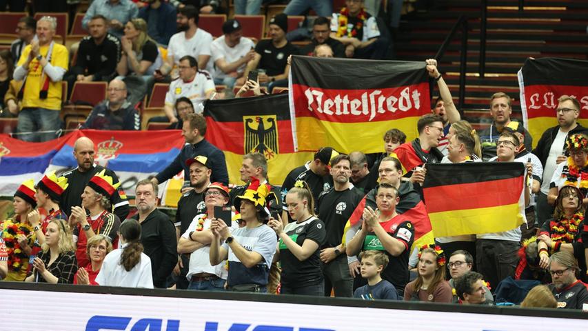 Die deutschen Fans sorgten in Kattowitz für ordentlich Stimmung.