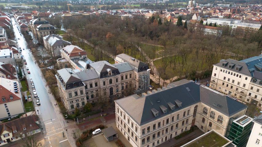 Die "grüne Lunge der Innenstadt": Der Erlanger Schlossgarten.
