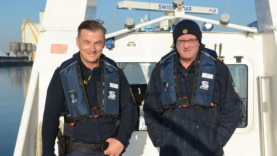 Die Hafen-Sheriffs: Wie die Nürnberger Wasserschutzpolizei Schiffe ins Visier nimmt