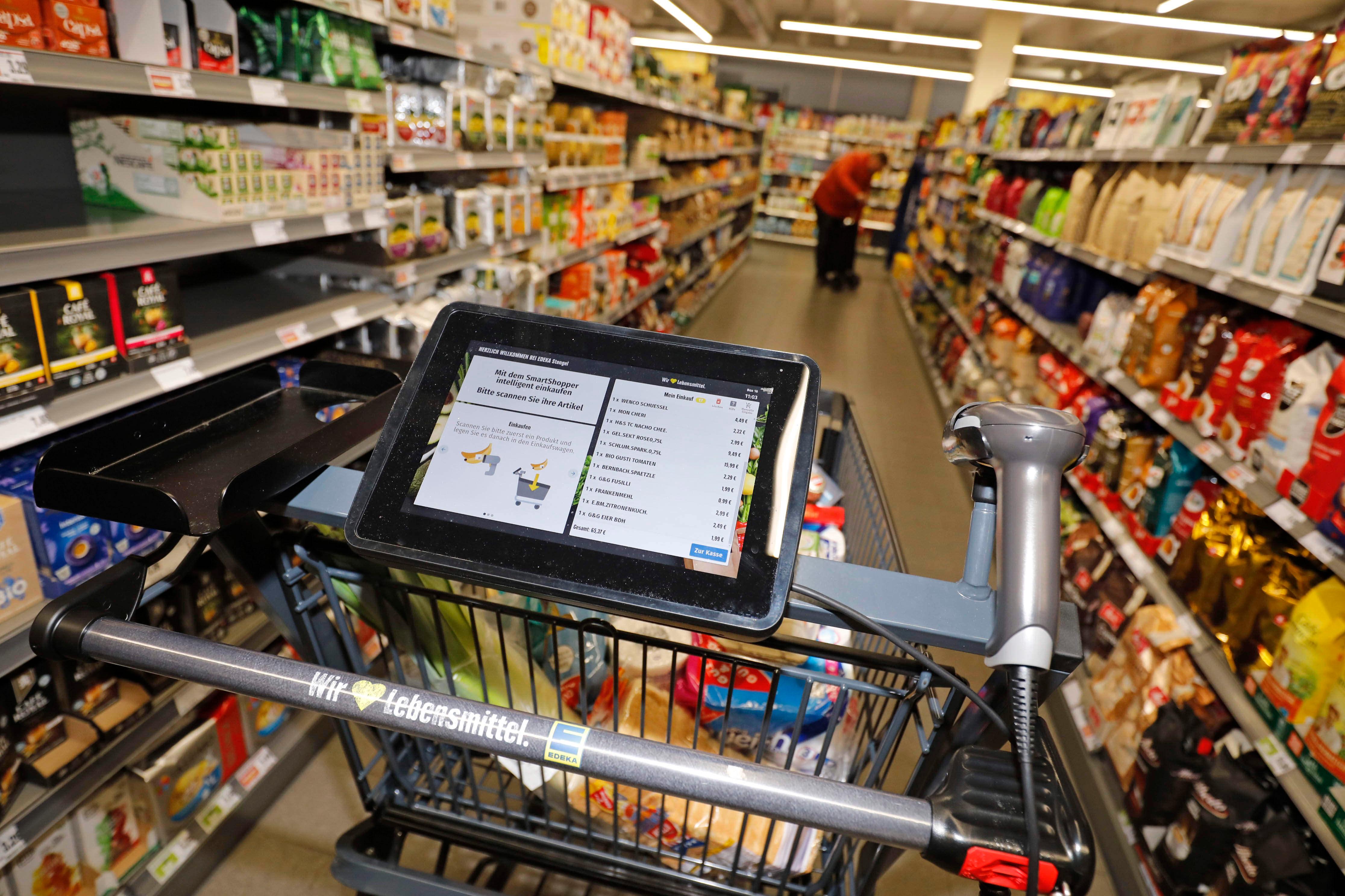 Einkaufswagen der Zukunft
