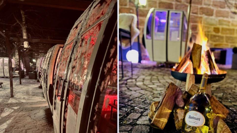 Das Nürnberger Restaurant Schwarzer Adler hat alte Gondeln neu aufbereitet - noch im Januar können Gäste dort Platz nehmen. Das Nürnberger Restaurant Schwarzer Adler hat alte Gondeln neu aufbereitet - noch im Januar können Gäste dort Platz nehmen.