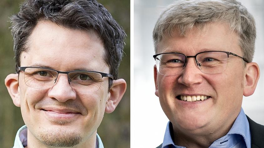 Aaron Mühlendyck (links) sichert sich eine gute Ausgangsposition im Landtagswahlkampf. Elmar Hayn landet auf Listenplatz 10.