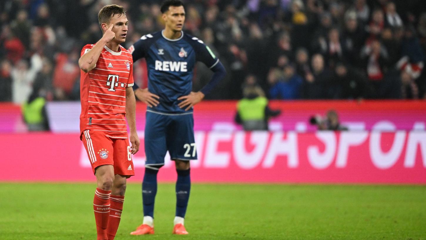 Der FC Bayern München kam durch Joshua Kimmich (l) zu einem spätem Punktgewinn.
