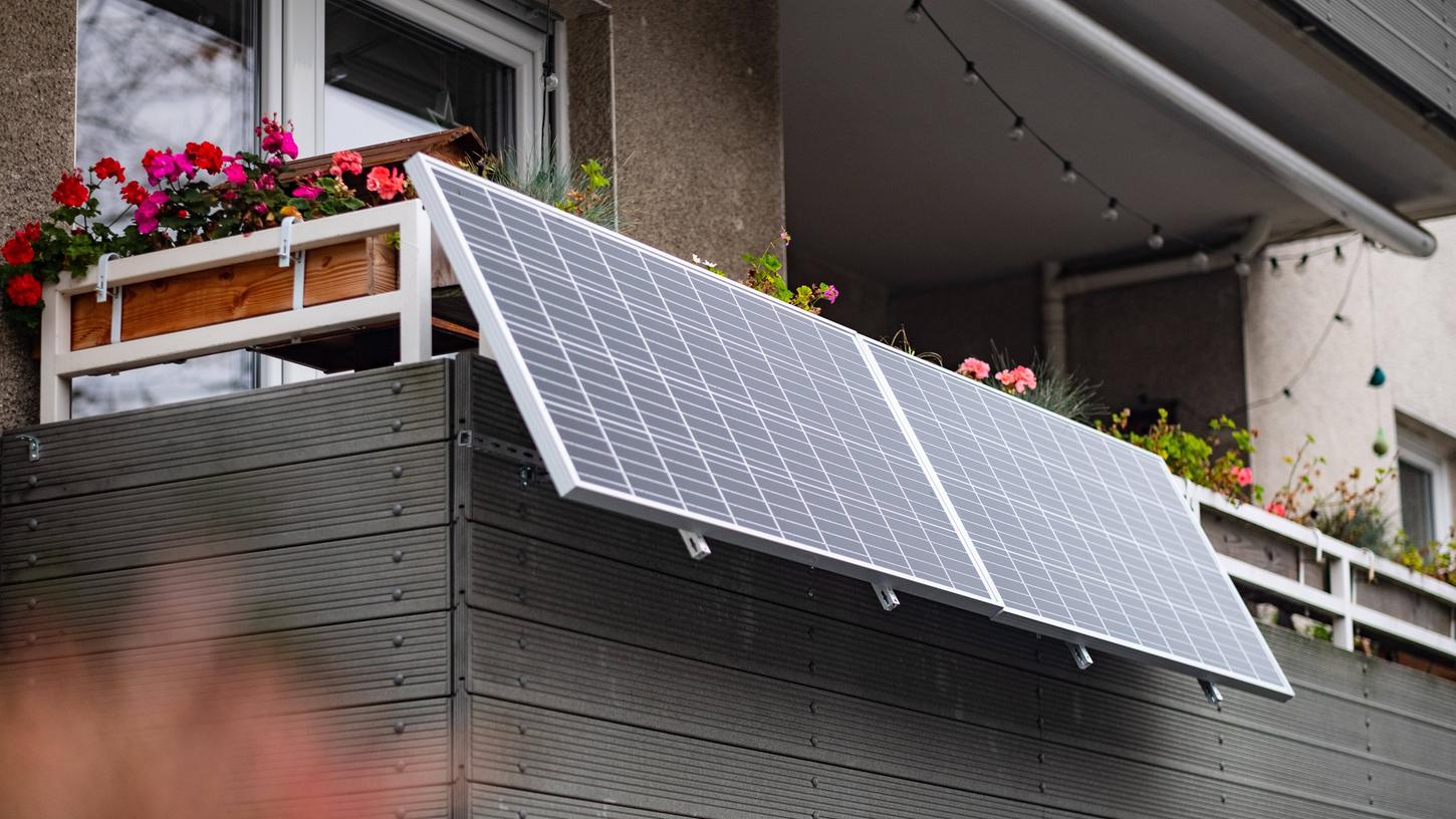 Die N-Ergie fördert 100 Balkon-Solaranlagen mit je 100 Euro.   