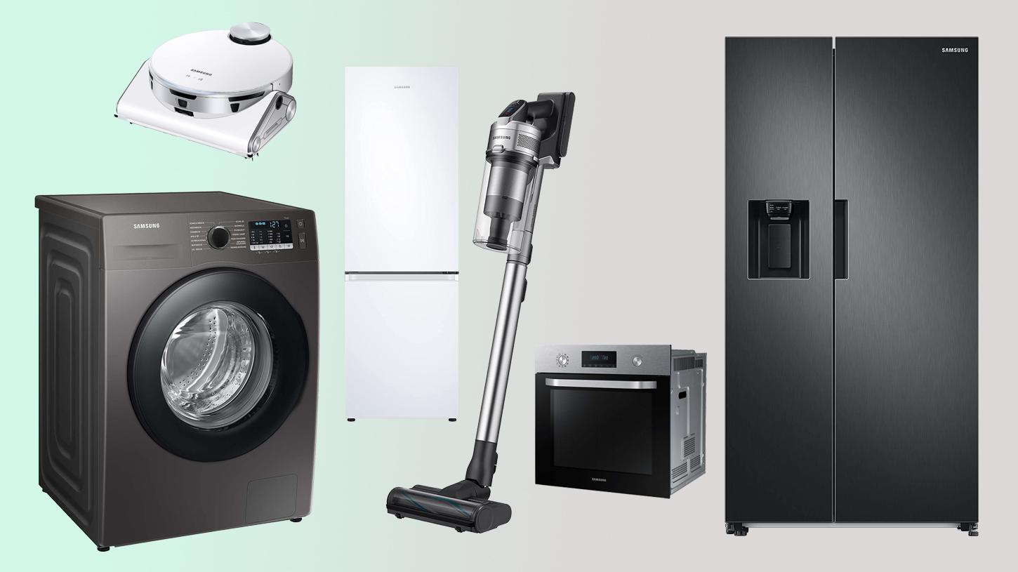 Im Rahmen einer Rabatt-Aktion kann man bei Amazon bis 750 Euro auf Hausgeräte von Samsung sparen. Unter anderem dabei: Kühlschrank, Waschmaschine, Backofen und Mikrowelle.
