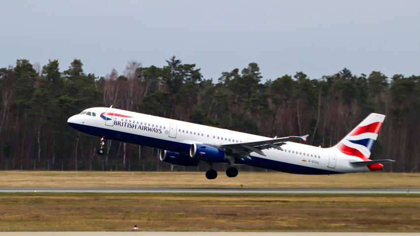 British Airways bringt mit dem A321 Passagiere von London Heathrow in die Frankenmetropole. 