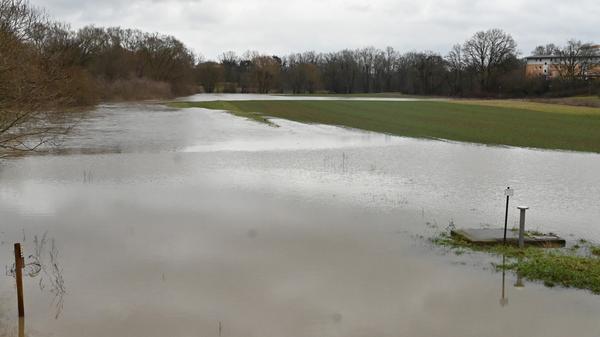 Hochwasser im Bereich Sieglitzhof.