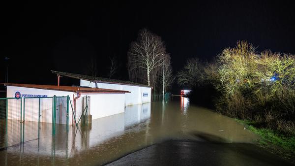 Gundelsheim im Landkreis Bamberg am Donnerstagabend.