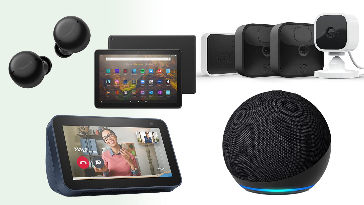 Amazon verkauft smarte Lautsprecher und vieles mehr bis 62 % günstiger. Dabei sind Echo Dot, Echo Show, Ring, Blink, Fire HD, Echo Buds und sogar ein Philips-Hue-Bundle. Amazon verkauft smarte Lautsprecher und vieles mehr bis 62 % günstiger. Dabei sind Echo Dot, Echo Show, Ring, Blink, Fire HD, Echo Buds und sogar ein Philips-Hue-Bundle.
