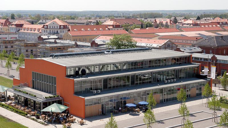 Die Grüne Halle im Fürther Südstadtpark.