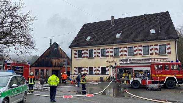 Betroffen war ein Gebäude der Elch-Bräu.