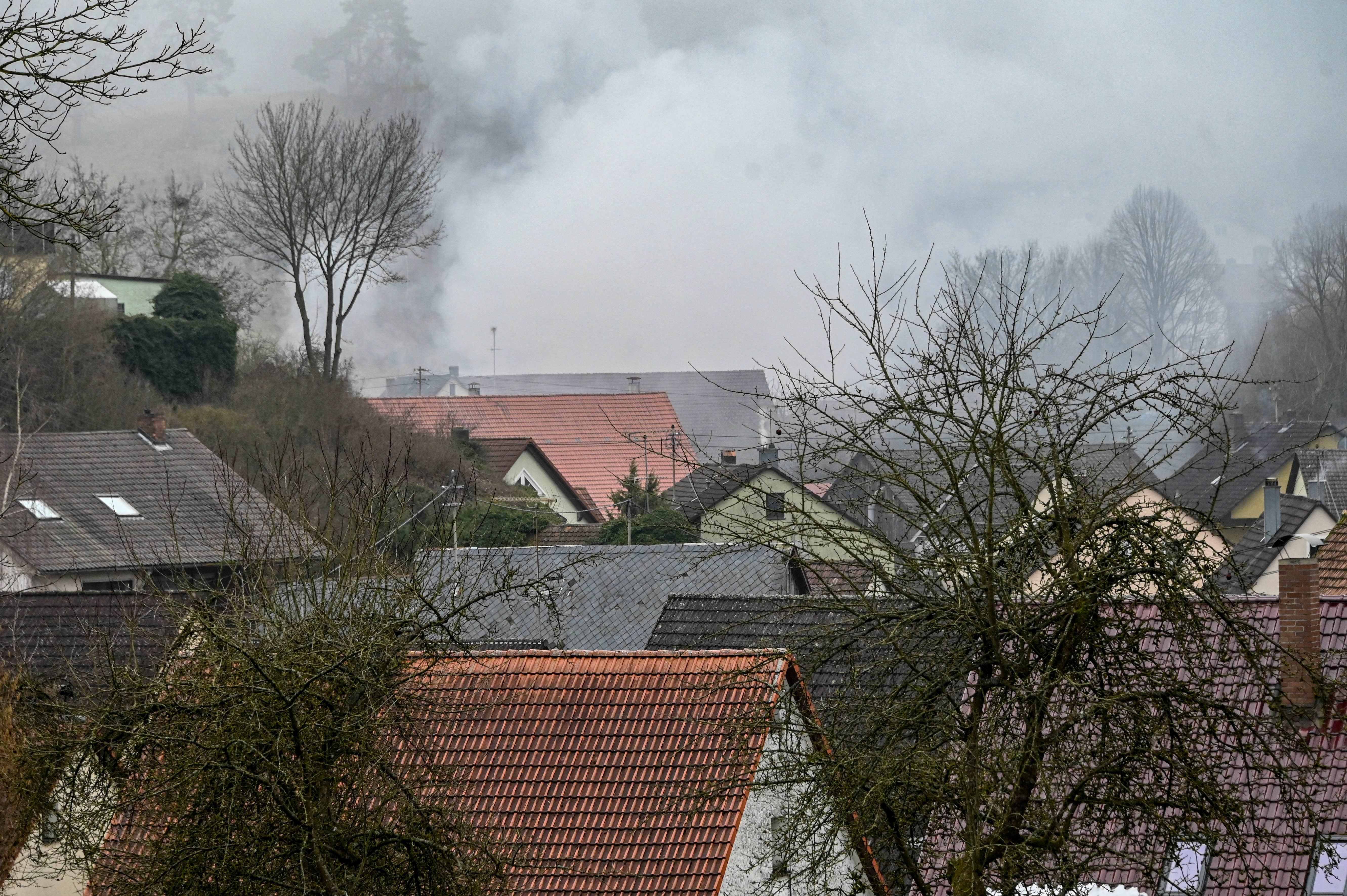 Die Rauchentwicklung war weithin zu sehen. 