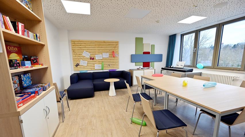 Der neue Gruppenraum, in dem die Kinder und Jugendlichen z. B. spielen, lesen oder Musik machen können. Der neue Gruppenraum, in dem die Kinder und Jugendlichen z. B. spielen, lesen oder Musik machen können.