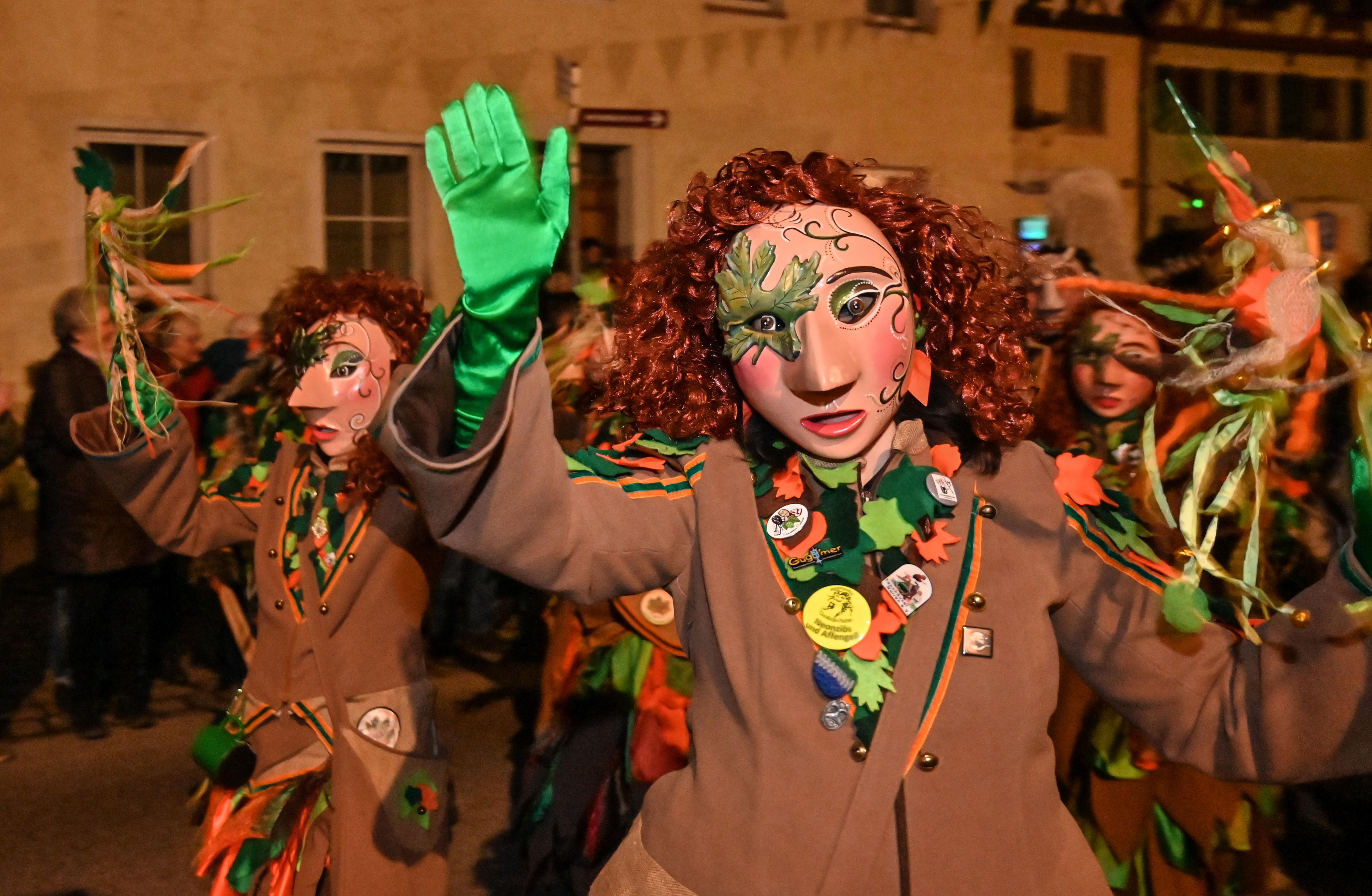 Die Figuren waren bunt und sehr kreativ gestaltet. 