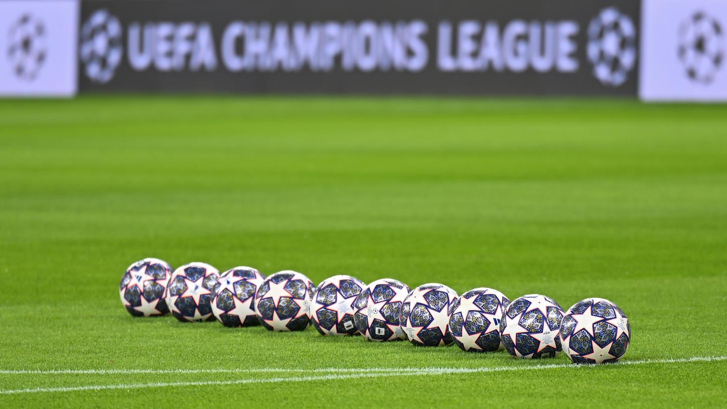Die offiziellen Bälle der Champions League.