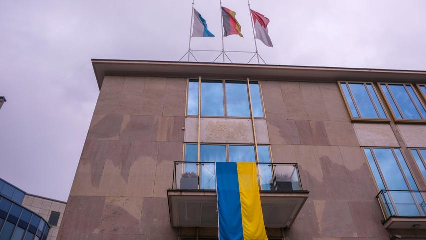 Auch am Heimatministerium zeigte man Flagge. 