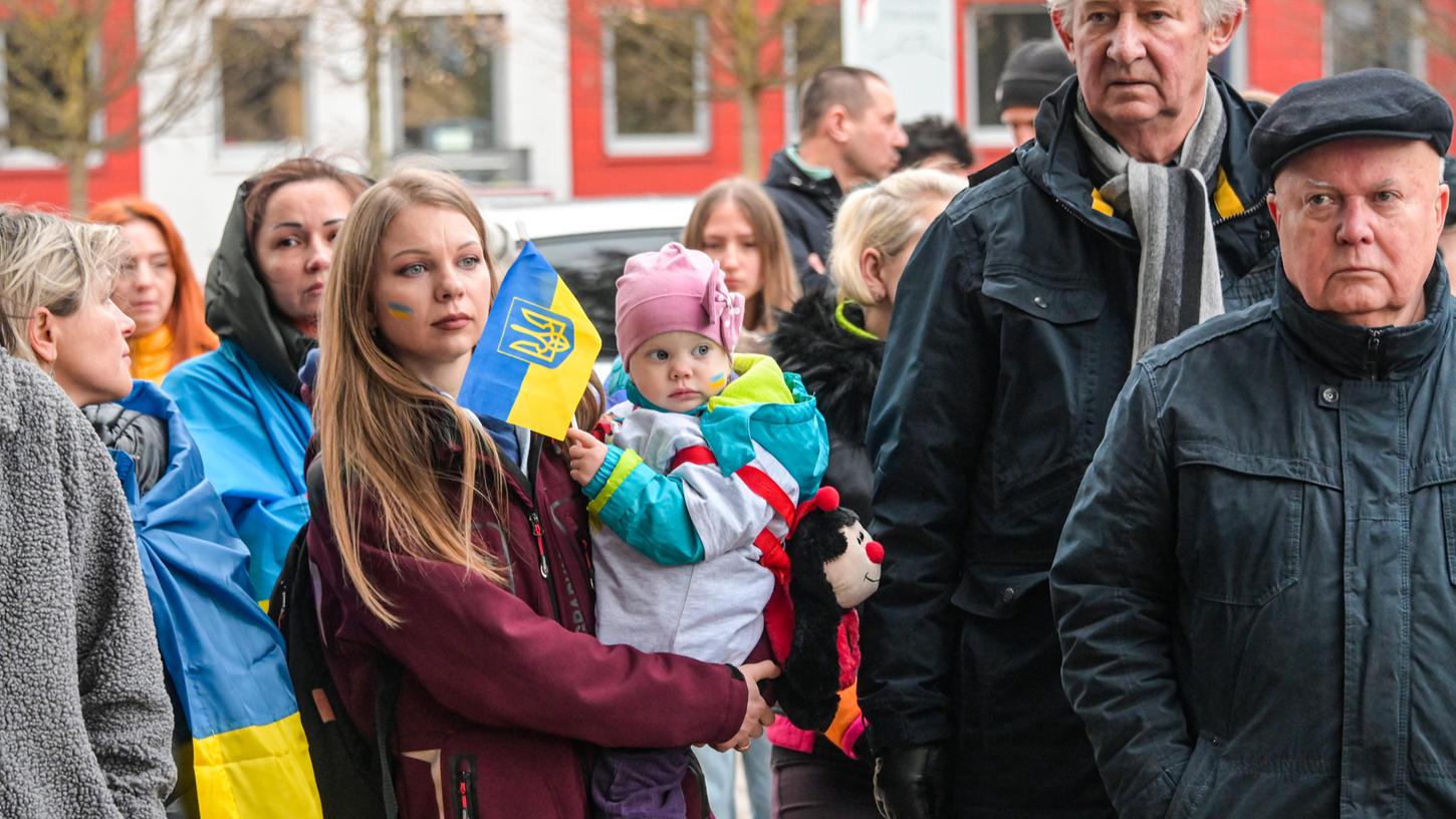 Gemeinsam zeigten die Forchheimerinnen und Forchheimer: Wir stehen an der Seite der Ukraine.