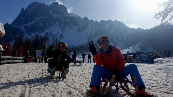 Start frei für eine flotte Rodelpartie.