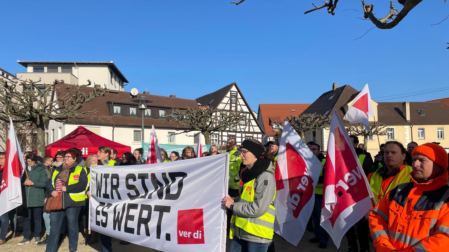 Am Donnerstag ist es zum ersten Streik in Forchheim gekommen.