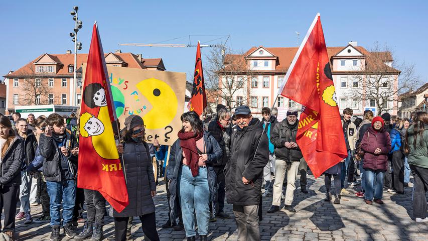 Am Klimastreik beteiligen sich in Erlangen verschiedene Gruppierungen.