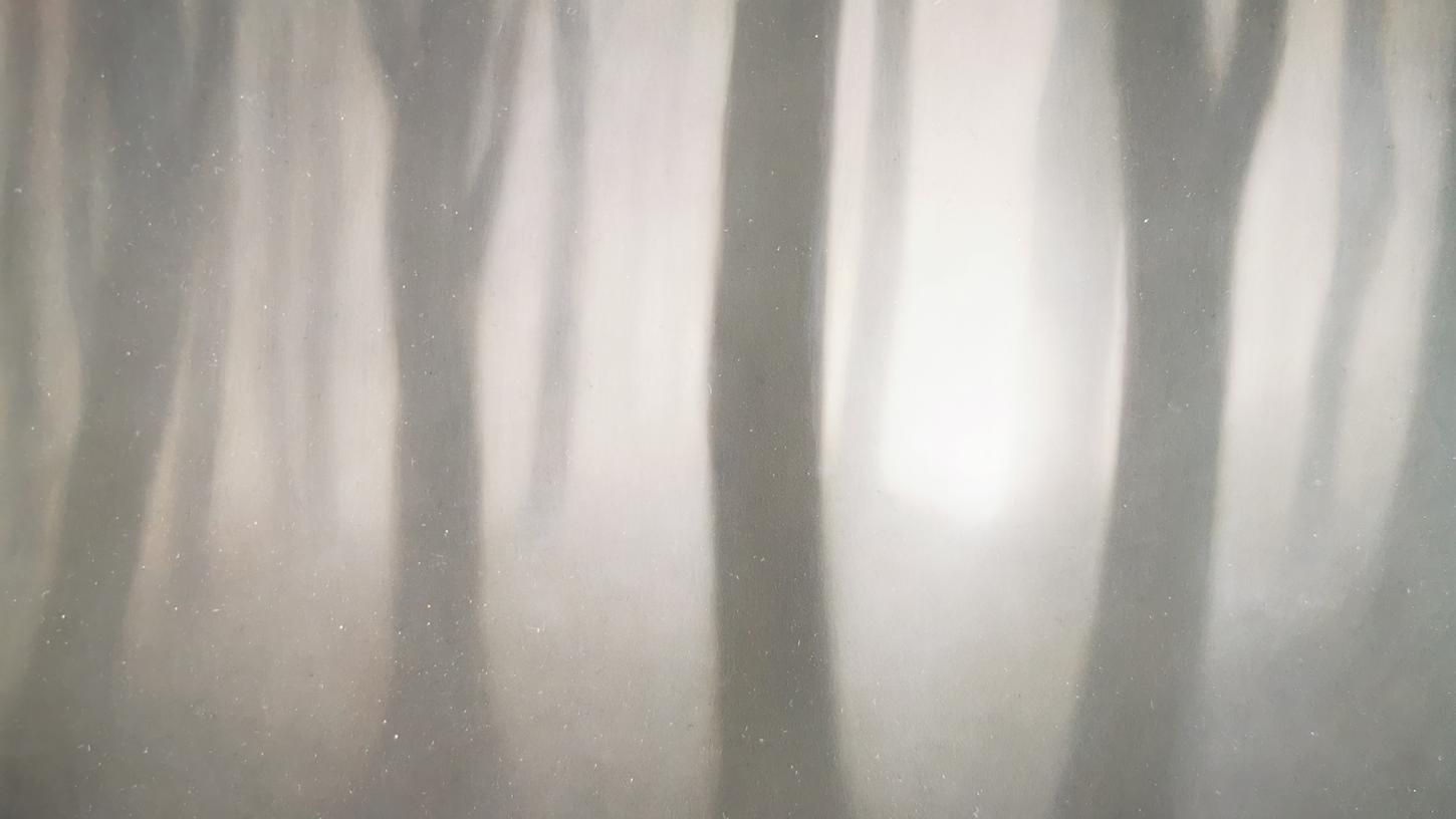 Rätselhaftes Licht: "Der Wald nach der Zeit", gemalt von David Kowalski.