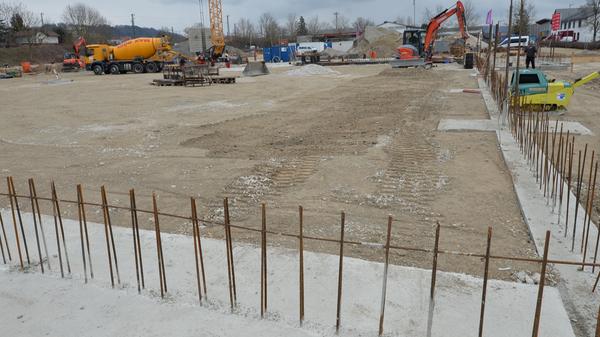 Baustelle Neuer E-Center der Edeka in Neumarkt an der Dreichlingerstraße Neumarkt ( früher Real )