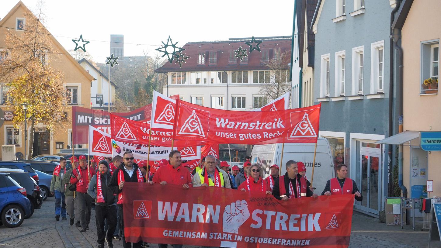 Zuletzt streikten im November die Metaller in Pegnitz.