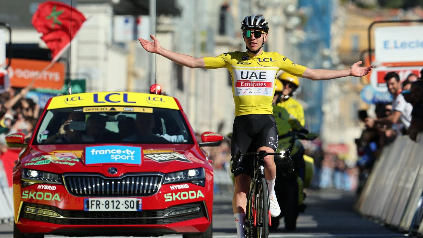 Tadej Pogacar hat die Radfernfahrt Paris-Nizza gewonnen. Tadej Pogacar hat die Radfernfahrt Paris-Nizza gewonnen.