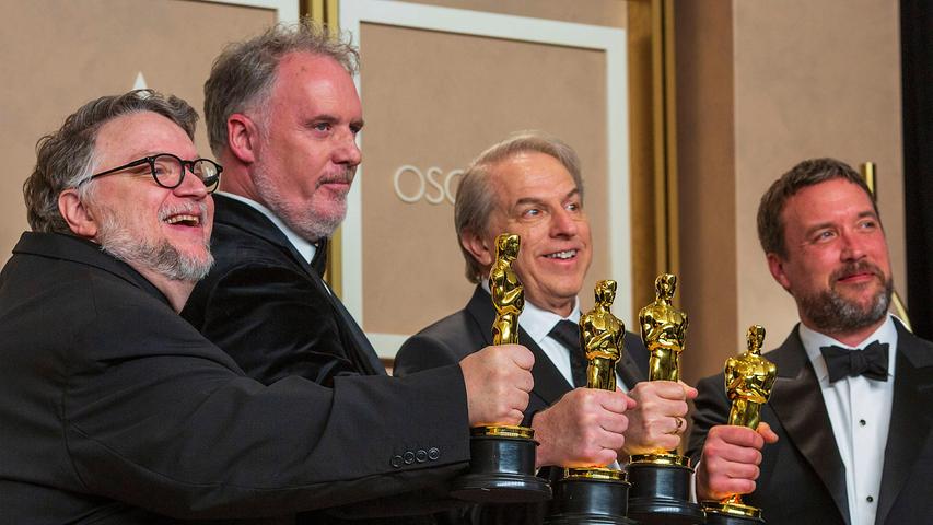In der Kategorie "Bester Animationsfilm" gewann Guillermo del Toro für seinen Film "Guillermo del Toro's Pinocchio" einen Oscar.