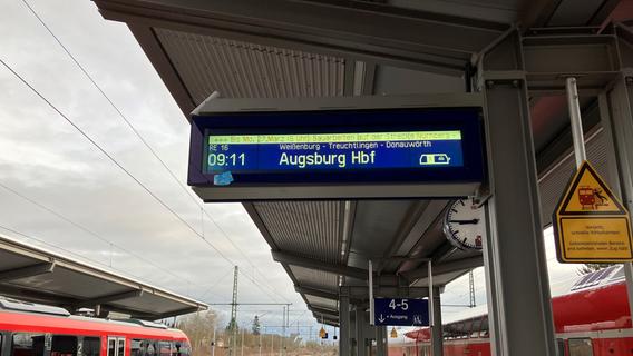 Pendler genervt: Bauarbeiten bei Weißenburg sorgen für Änderungen im Zugfahrplan