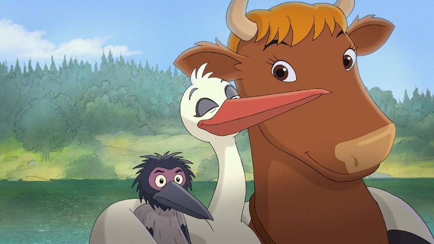 In dem Zeichentrickfilm "Mama Muh und die große weite Welt" wird eine Kuh vom Fernweh geküsst. Die schwedische Produktion ab 5 Jahren läuft Freitag bis Sonntag im Rahmen des Kinderkinos im Filmhaus. Beginn ist jeweils um 15 Uhr. 
