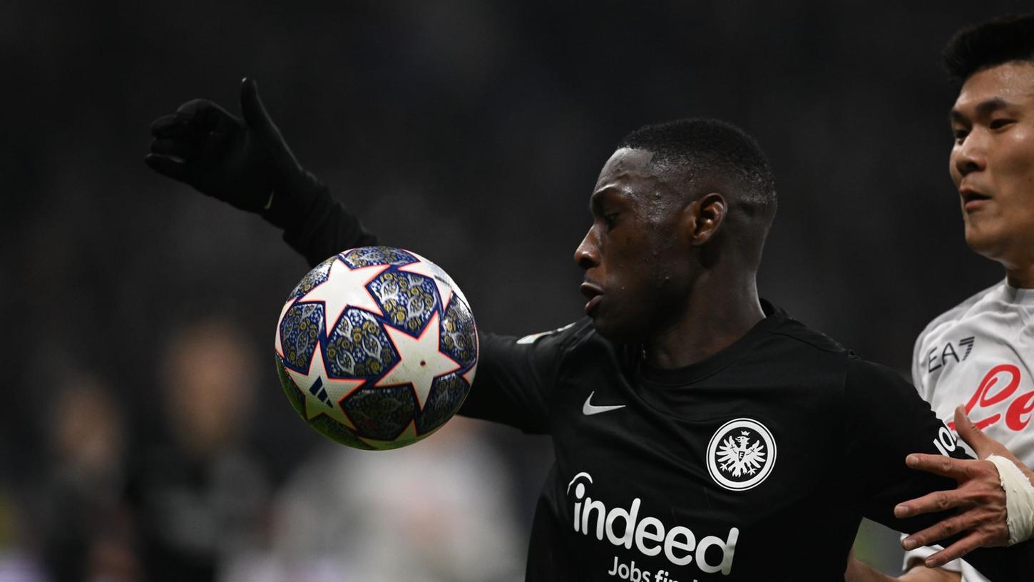 Hat das Interesse großer Clubs geweckt: Eintracht-Torjäger Randal Kolo Muani. Hat das Interesse großer Clubs geweckt: Eintracht-Torjäger Randal Kolo Muani.