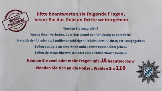 Mit Kuverts gegen Enkeltrick: So sticht die Parsberger Polizei dreiste Betrüger aus
