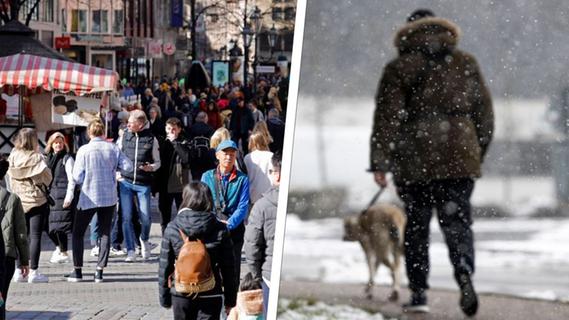 Von knapp 20 Grad zu Schnee, Sturm, Frost und Gewitter: Nächste Wetter-Walze rollt auf Franken zu