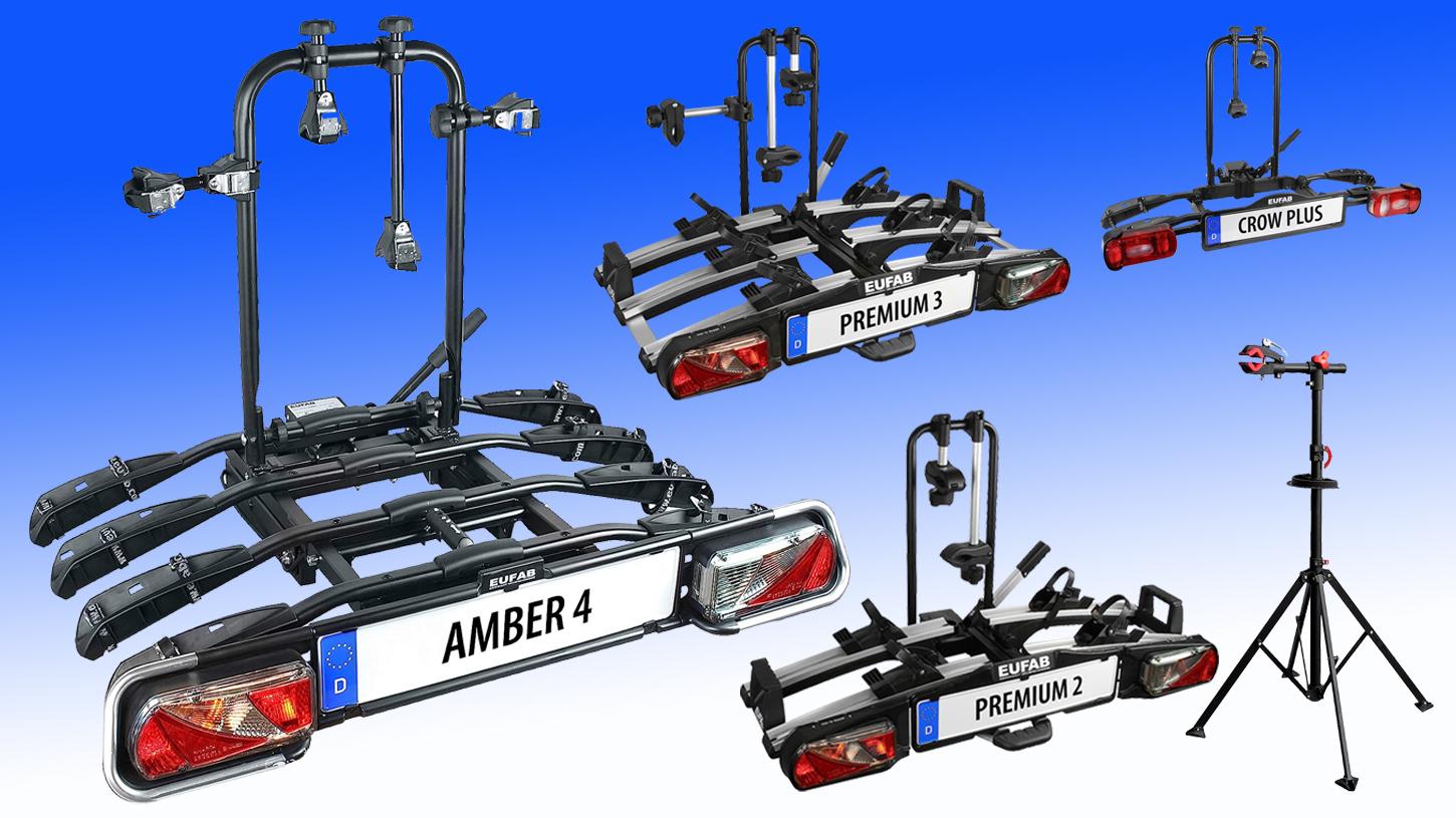 Mit einem Fahrradträger für die Anhängerkupplung können Sie E-Bike und Fahrrad bequem transportieren. Amazon verkauft Modelle von Eufab bis 52 % günstiger.