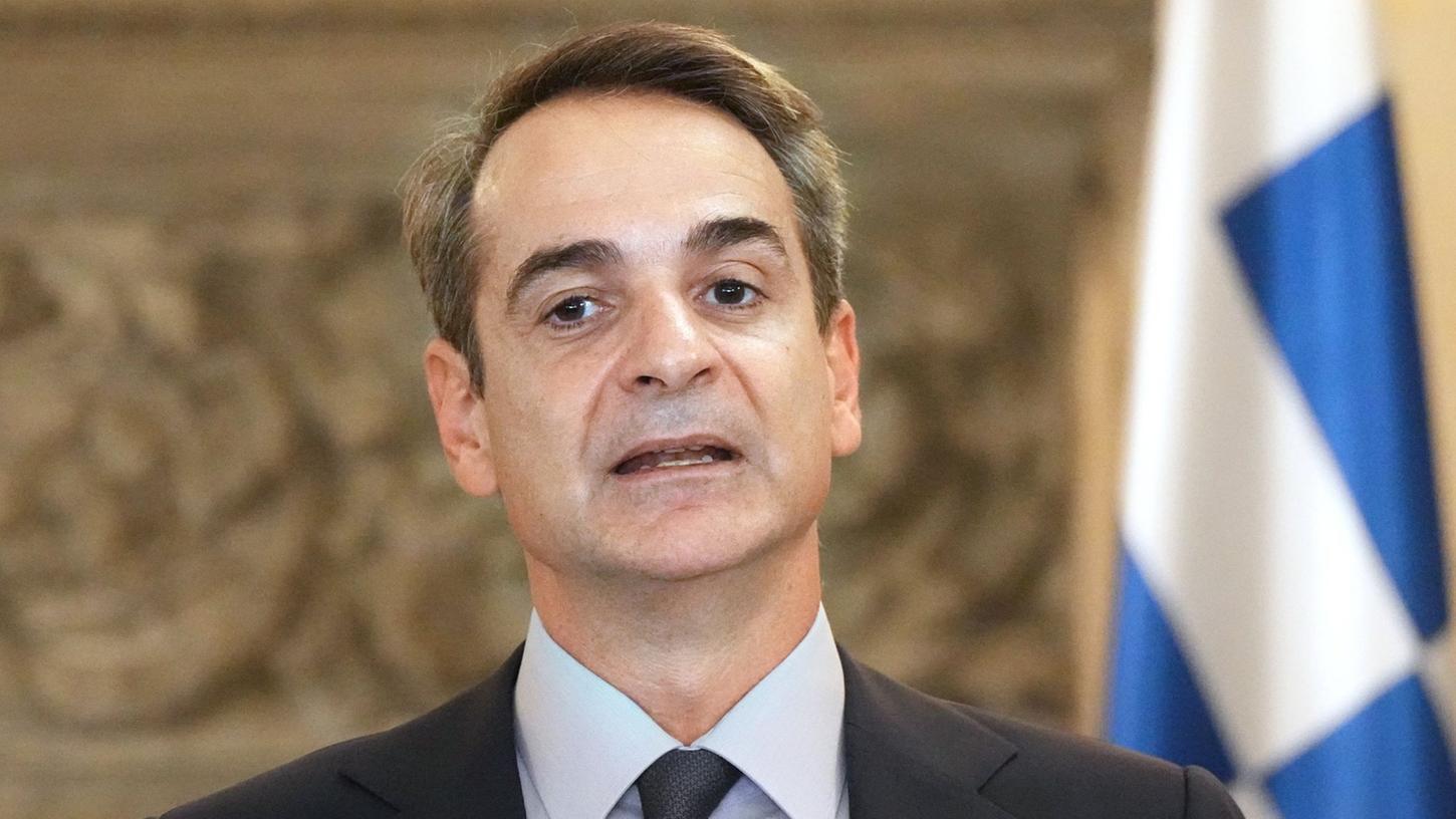 Griechenlands amtierender Ministerpräsident: Kyriakos Mitsotakis. Griechenlands amtierender Ministerpräsident: Kyriakos Mitsotakis.