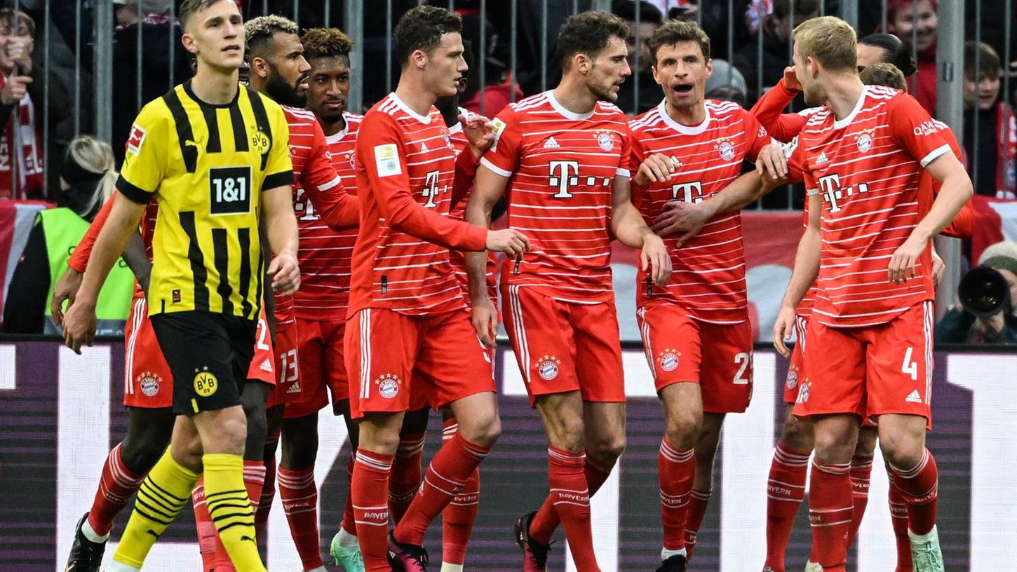Die Bayern zeigten dem BVB die Grenzen auf. Die Bayern zeigten dem BVB die Grenzen auf.