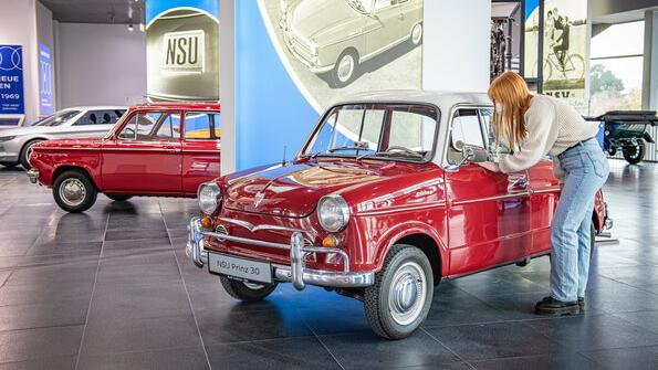 Heute hat der NSU Prinz einen Platz in Audis "museum mobile".