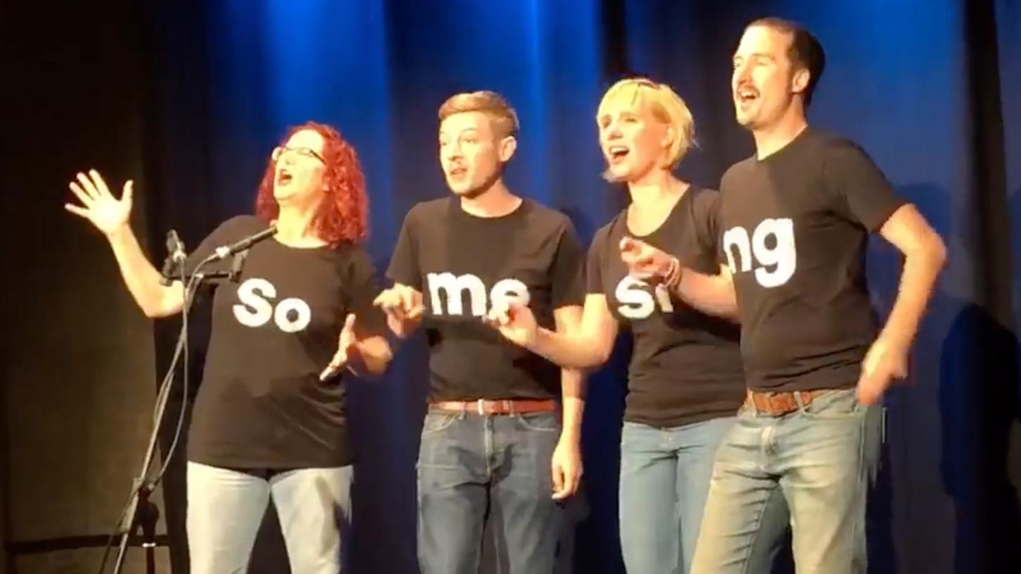 "SomeSing" wollen am 15. April die Kneipenbühne Oberweiling zum Swingen bringen. Die Vier singen ihre Lieder im Barbershop-Stil. "SomeSing" wollen am 15. April die Kneipenbühne Oberweiling zum Swingen bringen. Die Vier singen ihre Lieder im Barbershop-Stil.