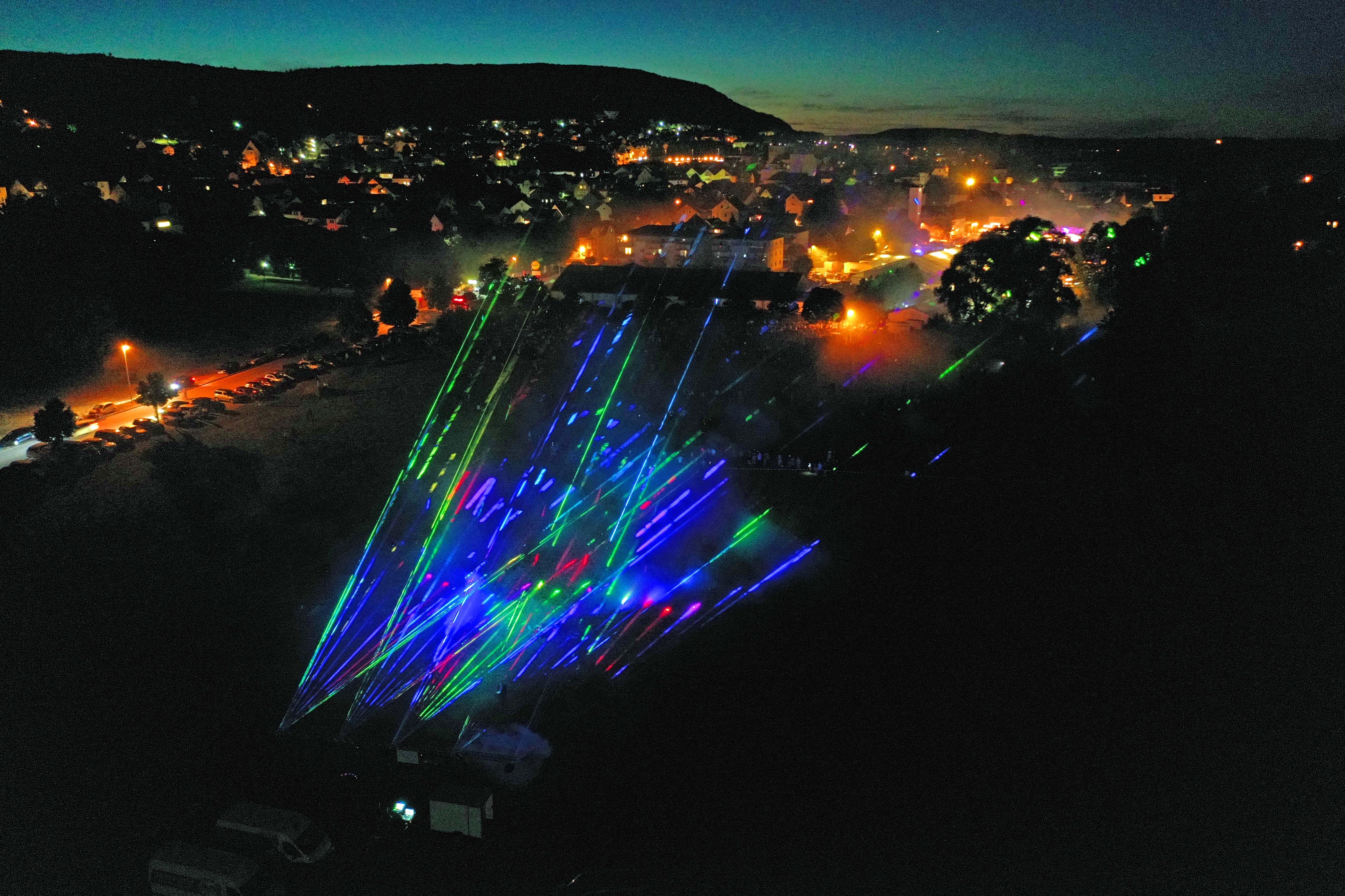 Darum gibt es keine zweite Chance für die Lasershow am Treuchtlinger Volksfest