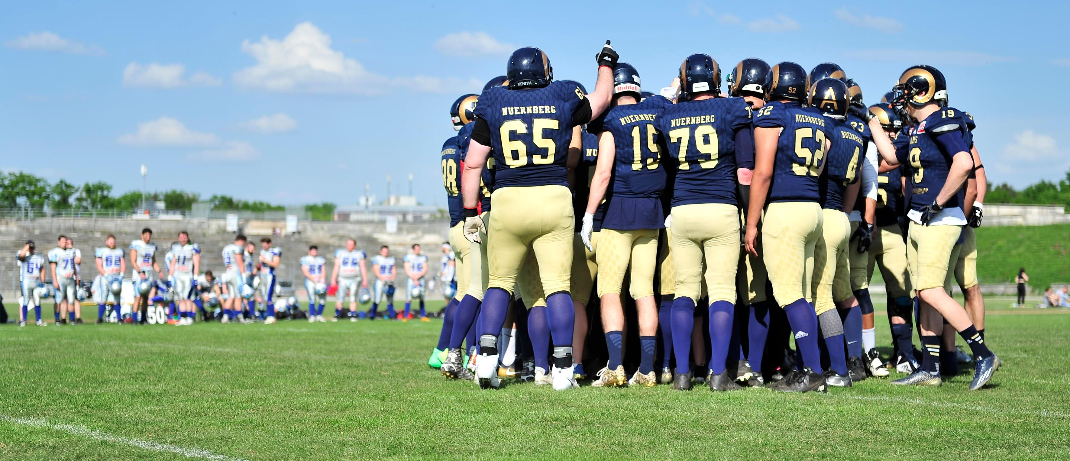 Nürnberg Rams American Football Benefizspiel am 16. April